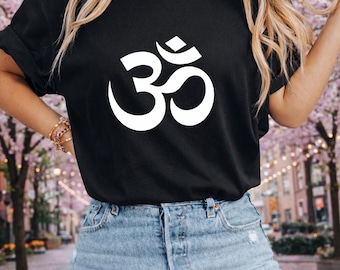 Lotusbloem Om-sweatshirt | Spirituele dameshoodie | Minimalistisch yogadesign | Mindfulness-kleding | Meditatiecadeau voor haar