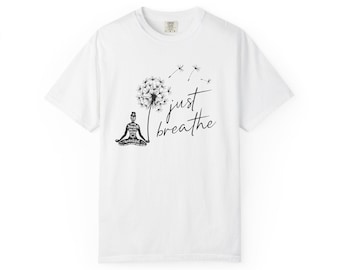 Inspirerend yogashirt voor vrouwen | By Being Yourself T-shirt | Spiritueel motiverend shirt | Mindfulness kleding cadeau