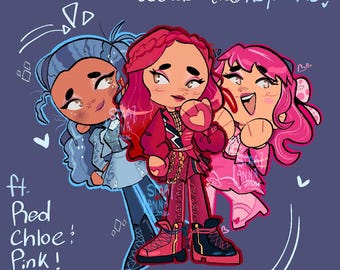 DESCENDANTS keychains !! 2.5” acrylic charms! wicked wonderland Disney channel