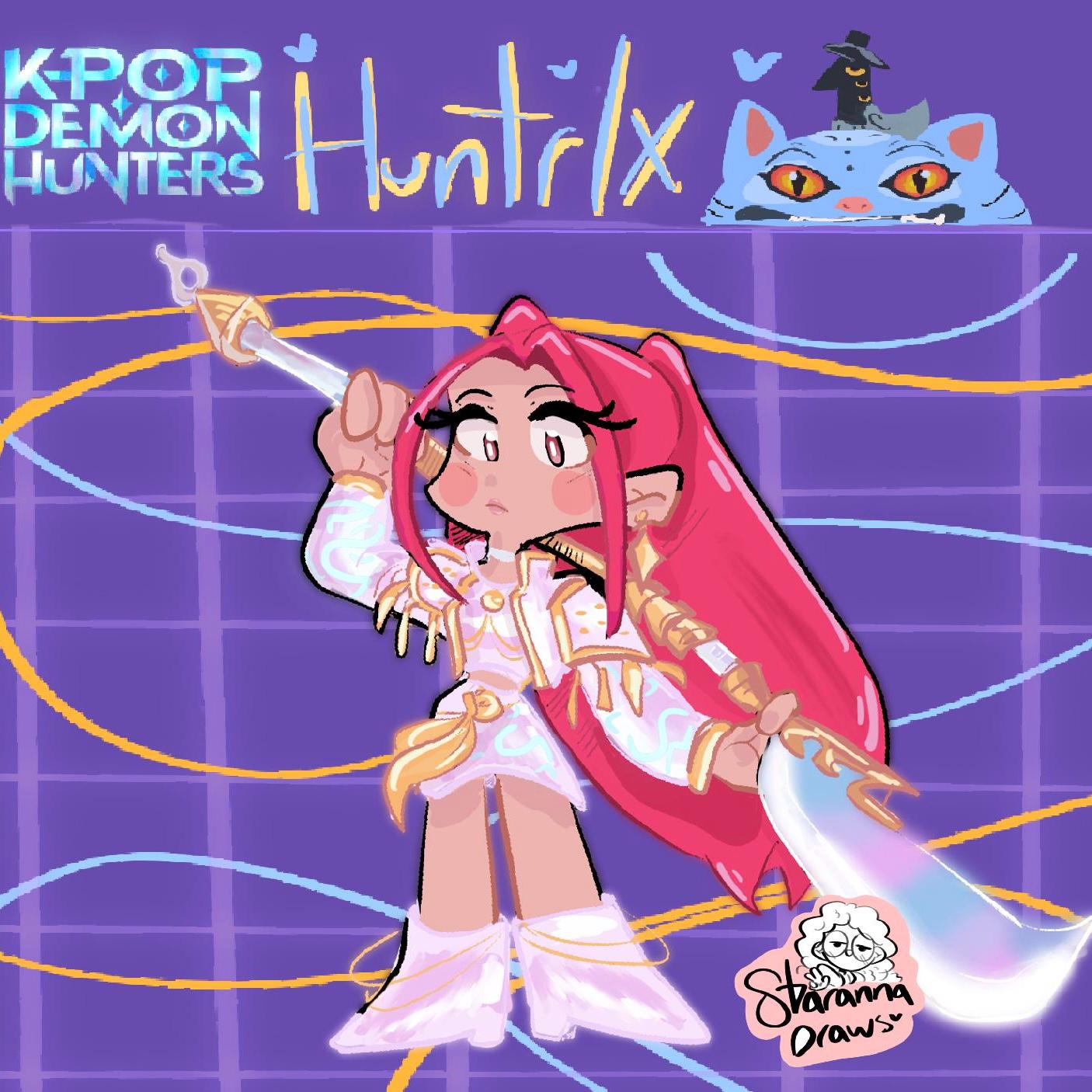 Buy KPOP DEMON HUNTER Huntrix !! Keychains 2’5 Acrylic Glitter Charm ...