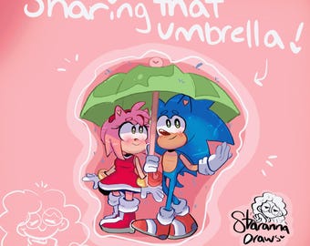 SONAMY UMBRELLA !! 3インチビニールSONICステッカー!!