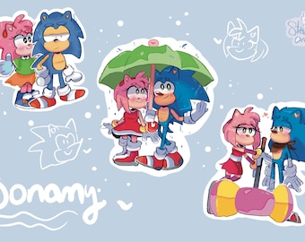 SONAMY ステッカーシート!! 5x7インチのビニール製ソニックステッカー!!