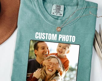 Custom Family Photo Shirt, Personalized Picture T-Shirt, Mom Gift, Birthday Gift, Family Memory Shirt, Custom Photo Tee