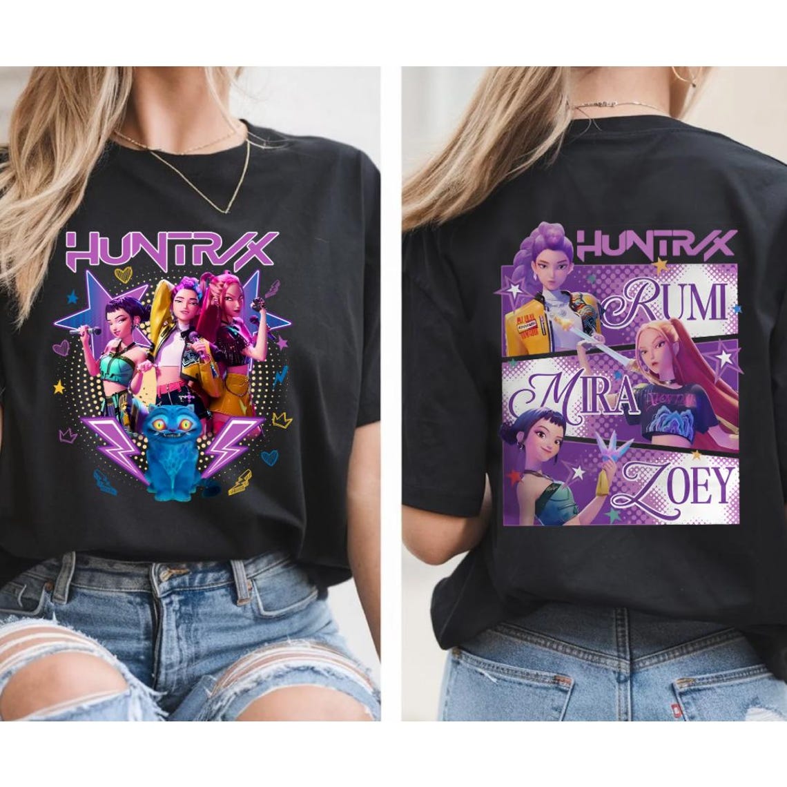 Huntrix T Shirt , Kpop Demon Hunter, T Shirt Front