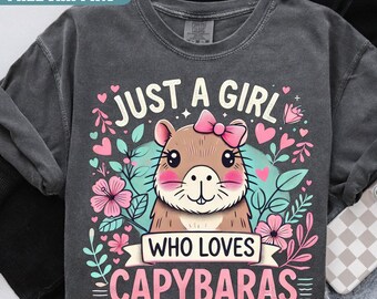 Capybara Lover Shirt, Retro Graphic Tee, Animal Gift