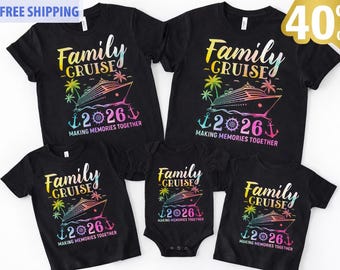 Custom Family Vacation Shirts, Matching Cruise Shirts 2026, Family Cruise Shirts, Cruise Crew tee, Summer Trip Shirts, Squad Cruise tee