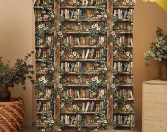 Cadeau vintage pour amateur de livres sombre Academia, couverture de lecture confortable, esthétique de bibliothèque florale, jeté de décoration livresque