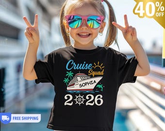 Family Cruise Shirts 2026, Cruise Squad Shirts, Personalized Cruise Shirt, Matching Family Vacation Shirts, Custom Family Trip Tee