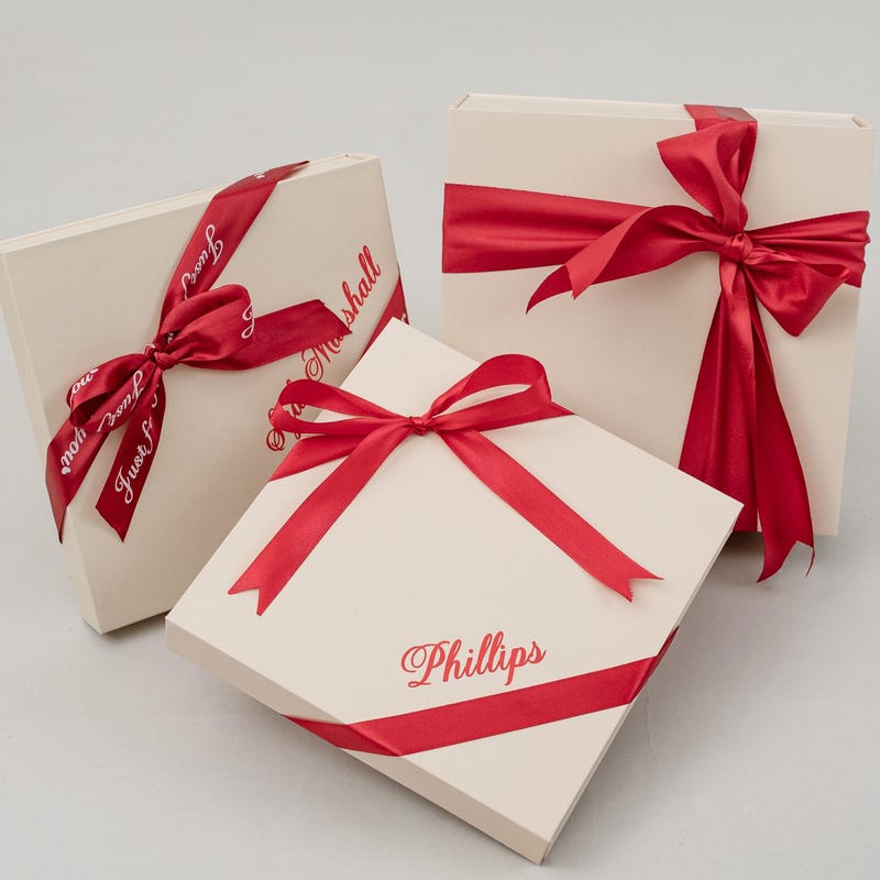 Boxes With Ribbon - Etsy