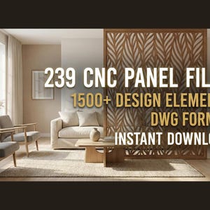 239 CNC-paneelontwerpen | 1500+ decoratieve lasergesneden bestanden (dwg-download)