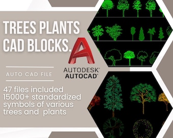 Trees & Plants CAD Blocks: Architectural Landscape DWG Library