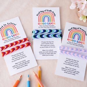 First Day Of Kindergarten Bracelets, Back to School Bracelet Set, First Day Of School, Family Matching Bracelets, Mommy and Me Bracelets