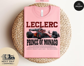Vintage Charles Leclerc Prince of Monaco Shirt, Ferrari F1 Retro T-Shirt, Formula 1 Leclerc 16 T-shirt, Monaco GP Fan Gift