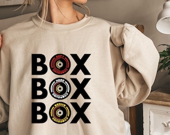 F1 Shirt, Box Box Box, F1 Gift, Formula 1 Sweathirt, Racing Shirt, F1 Merch, Racing Fan, Formula 1, F1 Fan, Pit Lane, Pit Crew ,Sweatshirt