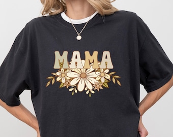 Mama Shirt For Mothers Day Gift From Daughter, Comfort Colors Mama Tshirt For Birthday Gift For Her, Baby Shower Gift Christmas Gift For Mom