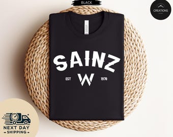Carlos Sainz Formula One Tshirt, F1 Shirt, F1 Tshirt, Carlos Sainz Shirt, Carlos Sainz F1, Sainz F1 Tshirt, Team Sainz, F1 Sainz Merch