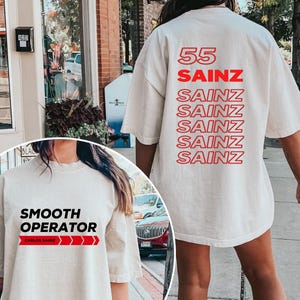 Carlos Sainz F1 Fan Shirt, Smooth Operator Shirt, Formula 1 Shirt, Motosport Fan Shirt, Sainz Team Shirt,Carlos Sainz f1 Shirt, f1 shirt,