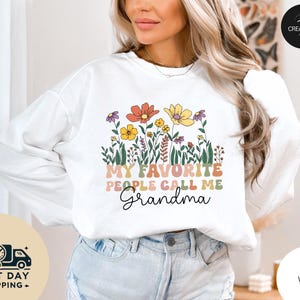 My Favorite People Call Me Grandma Shirt, Custom Grandma T Shirt, Grandma Announcement, Personalized Grandma Shirt, Gifts For Grandma Gift