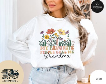My Favorite People Call Me Grandma Shirt, Custom Grandma T Shirt, Grandma Announcement, Personalized Grandma Shirt, Gifts For Grandma Gift