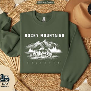 Colorado Shirt, Rocky Mountains Shirt, Colorado Rockies Shirt, Shirt, Colorado Mountains Shirt for Hiking