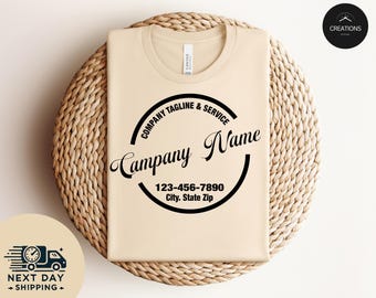 Custom Logo Design, Personalized Logo TShirt, Your Logo Here, Your Text Here, Create Your Graphic Logo, Business Shirts, Add Text, Team Logo