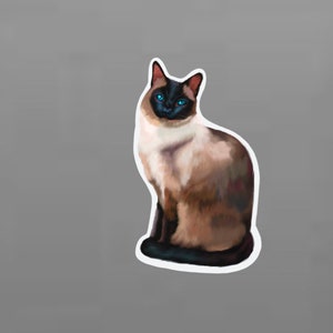 Siamese Cat Magnet: Pet Loss Sympathy Gift