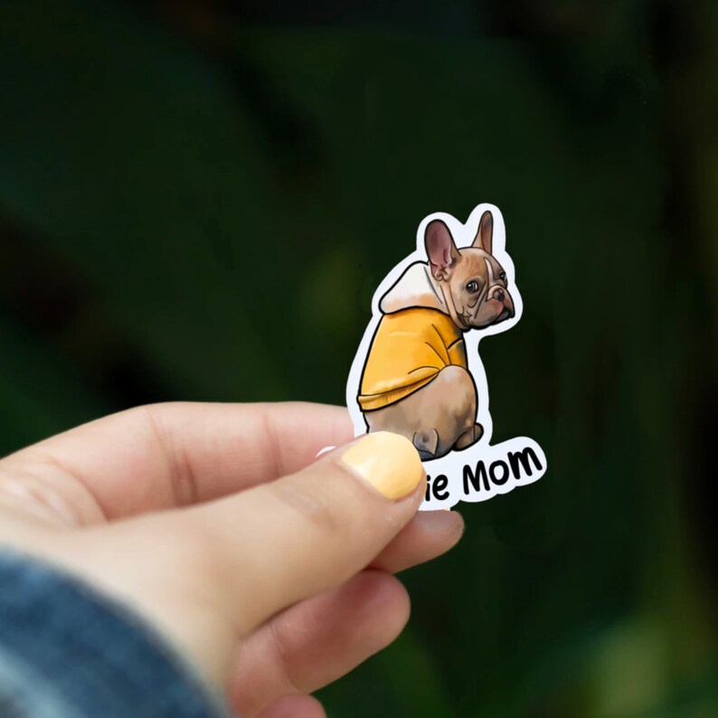 Frenchie Mom Dog Vinyl Sticker Pet Stickers Gift for Mom - Etsy