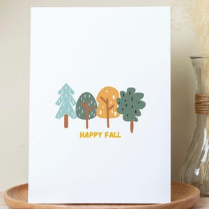 Happy Fall Greeting Cards | 1-50 Pack | Perfect for Fall Celebrations, thanksgiving Dinner, Birthdays, Thank You Notes, or Just Because