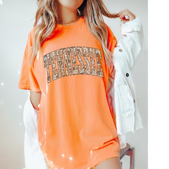 Camo Tennessee shirt, tennessee shirt, Football Shirt, custom football shirt, comfort colors