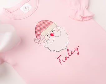 Baby girl Christmas Outfit, personalized girls Christmas outfit, girls Christmas outfit, Santa Outfit