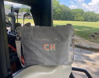 Personalized cooler, monogrammed large cooler, bridesmaid gift, insulated cooler bag, insulated snack bag, lake cooler, ladies golf cooler
