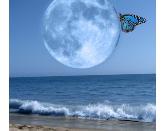 Monarch Moon Over Malibu 8x10"Print by LauriJon™ Design Studio