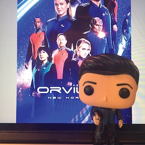 Custom Hand-painted SEASON 3 Capt. Ed Mercer Orville Funko Pop, painted by Lauri Jon™ Studio City. Capt. Ed Mercer Pop only image 1