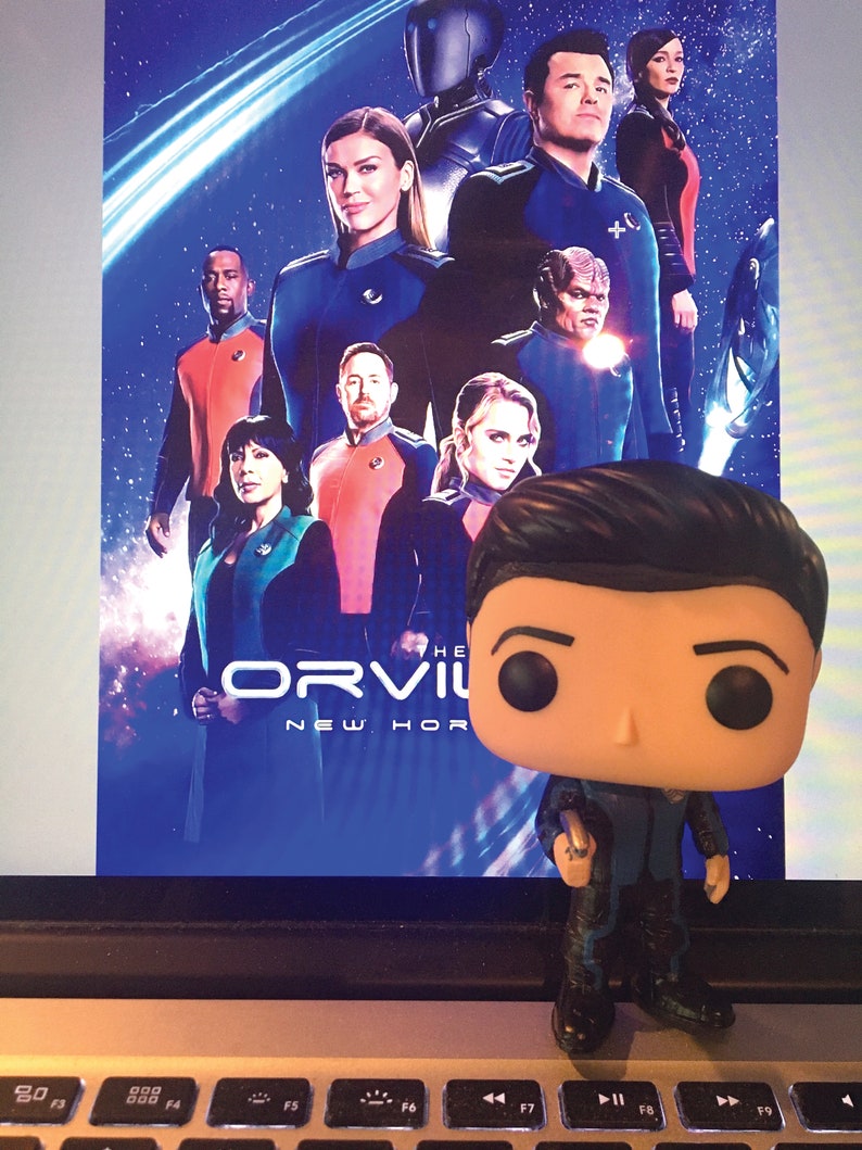 Custom Hand-painted SEASON 3 Capt. Ed Mercer Orville Funko Pop, painted by Lauri Jon™ Studio City. Capt. Ed Mercer Pop only image 1