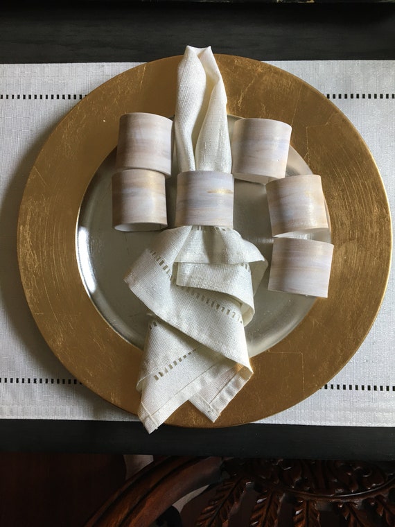 Birch napkin rings top