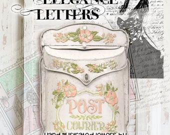 Enchanted Elegance Letters Illustrated Subscription by LauriJon™ Design Studio