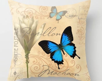 Almofada Almofada Borboleta Papillon, por LauriJon™ Design Studio