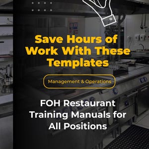 FOH Training Manuals For All Positions Restaurant Service Standards & Best Practices
