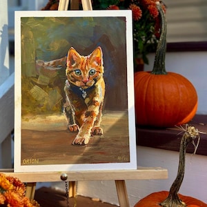 Retratos de mascotas pintados a mano en gouache: arte único y realista de perros y gatos
