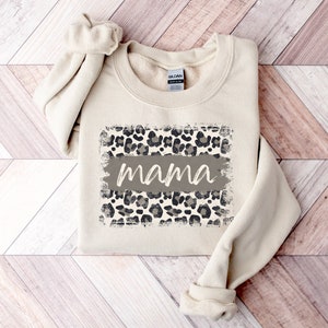 Mama Sweatshirt | Mothers Day Gift | Mom Sweatshirt | Mom Shirt | Mom Life Shirt | mama leopard | Gift for mom | New Mom Gift | Motherhood