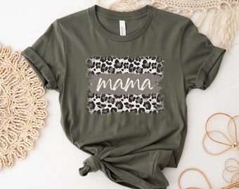Mama Shirt | Mom Shirt | Mothers Day Gift | Mom Life Shirt | Gift for mom | New Mom Gift | Motherhood | Mama gifts | Leopard Mama Shirt