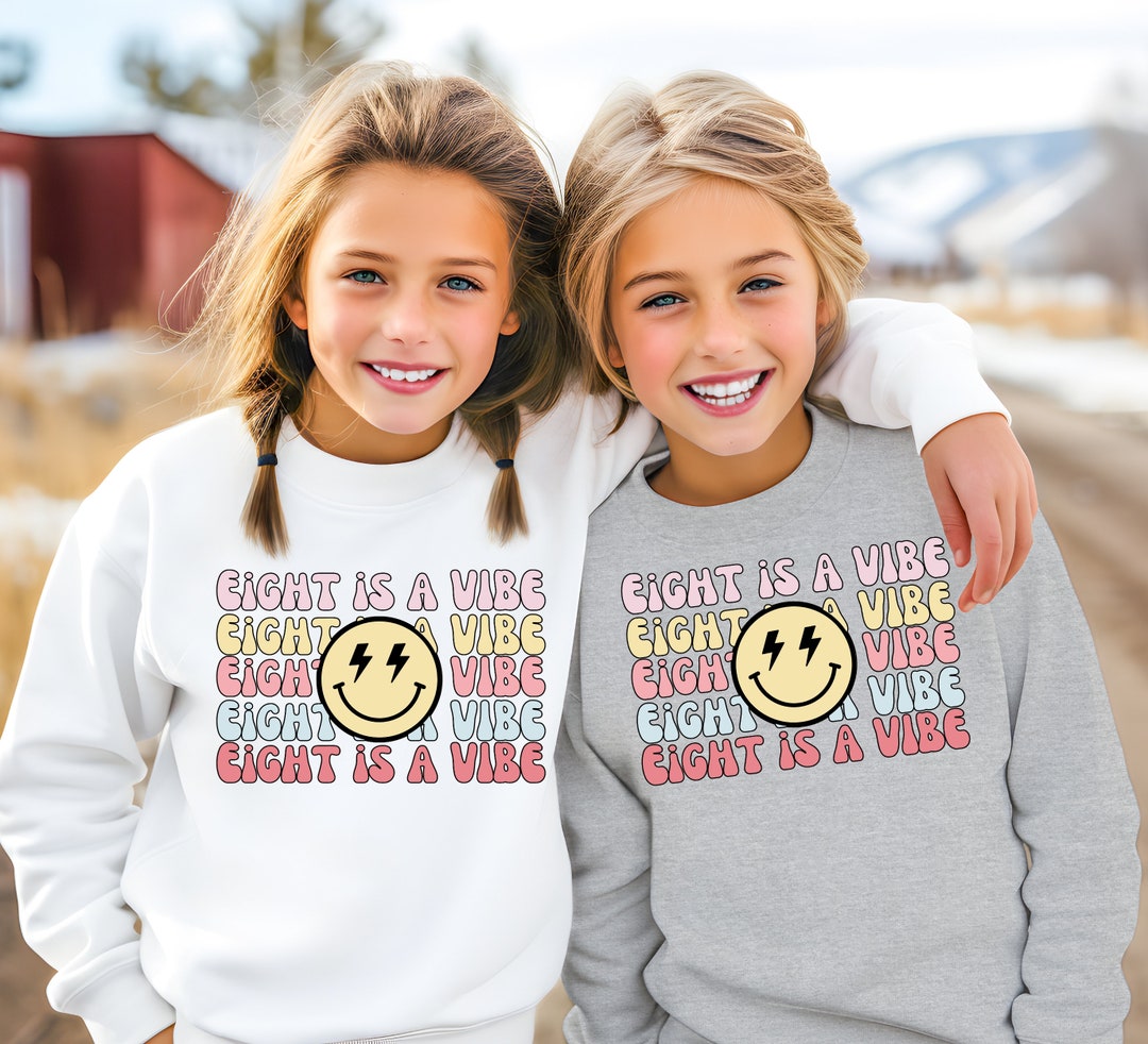 Girls Birthday Shirt, Girls 8th Birthday Sweatshirt, Girls Birthday