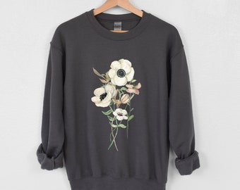 Wildflower Sweatshirt | Botanical sweatshirt | Boho Floral Cottagecore Sweatshirt | Flower lover | Flower Sweatshirt | Gift for her