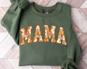 Floral mama sweatshirt | Mama Sweatshirt | Mom Sweatshirt | Mom Shirt | Mom Life Shirt | Gift for mom | New Mom Gift | cute mom sweatshirt