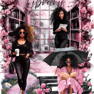 Her Soft Lifestyle Digital Sticker Collection | Digital Black Girl Stickers for Goodnotes, iPad & Digital Planners/ Soft Lifestyle Art (PNG)
