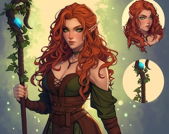 Commissioni di ritratti di personaggi fantasy personalizzati / D&D, RPG