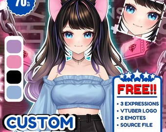 Custom Live2D VTuber Model Commission | Anime Art