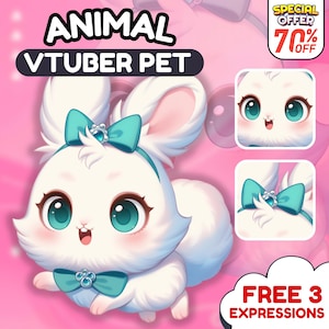 Custom Pet VTuber Model | Vtuber Pet, Cute animal vtuber, Rigged Pet VTuber, vtuber pet commission Live2d Model.
