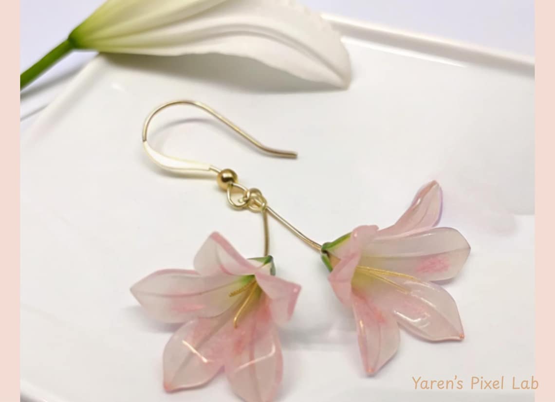 Star Lily Shrink Plastic Template: DIY Jewelry & Keychain SVG (digital ...