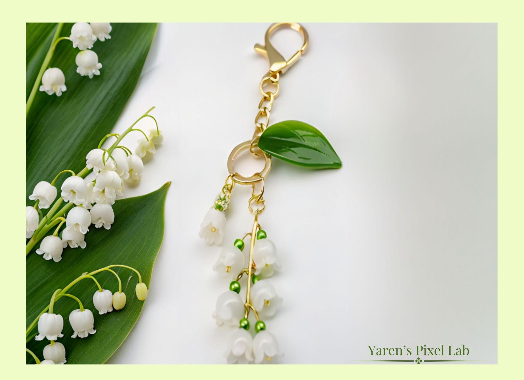 Lily of the Valley Shrink Plastic Template | DIY Jewelry